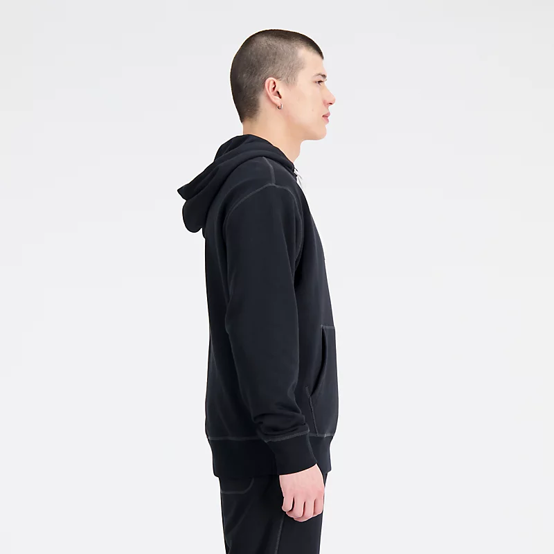 Męska bluza z kapturem NB Essentials – CZARNY