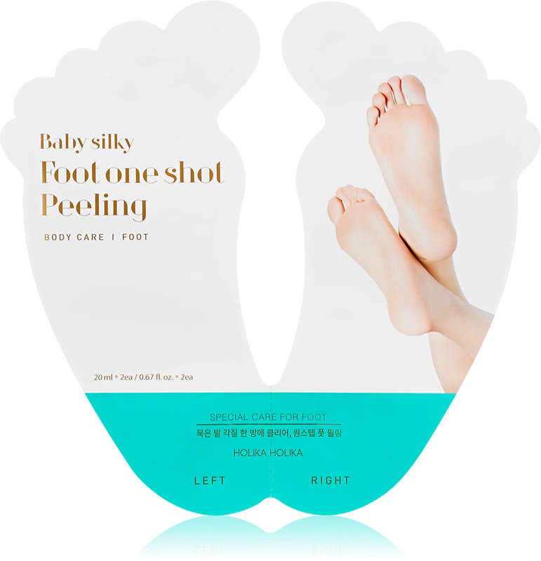 Holika Holika Baby hedvábná exfoliační maska na popraskané paty + ponožky