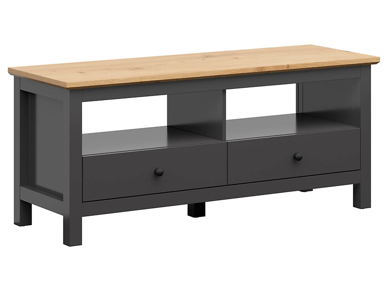 Szafka RTV Hesen 137 cm z 2 szufladami grafit