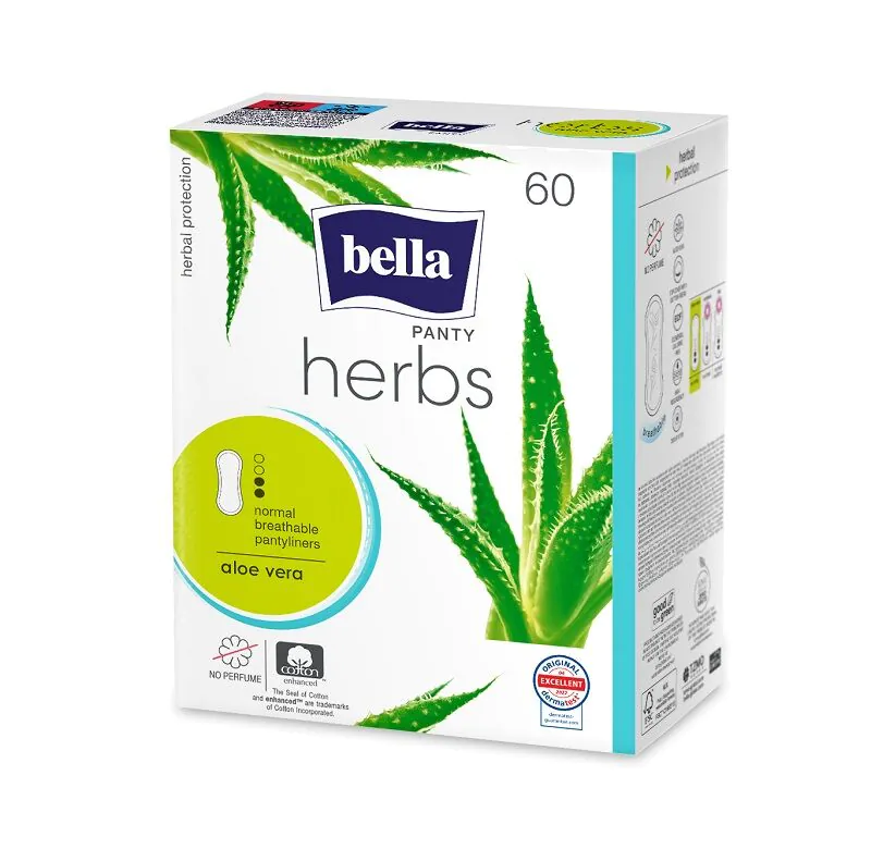 Bella Herbs Aloe Vera wkładki higieniczne 60 sztuk