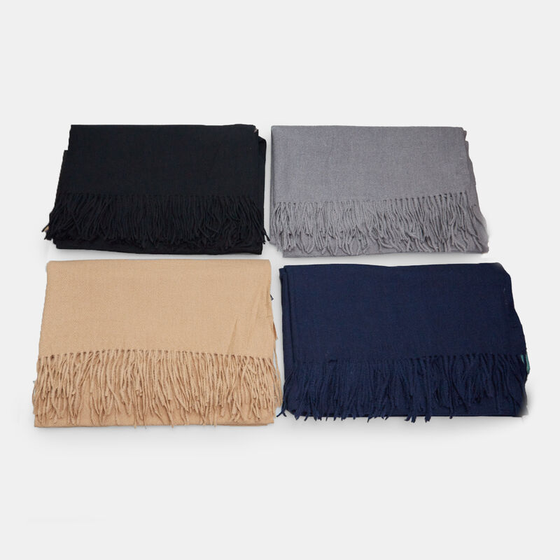 Sciarpa unisex con frange
