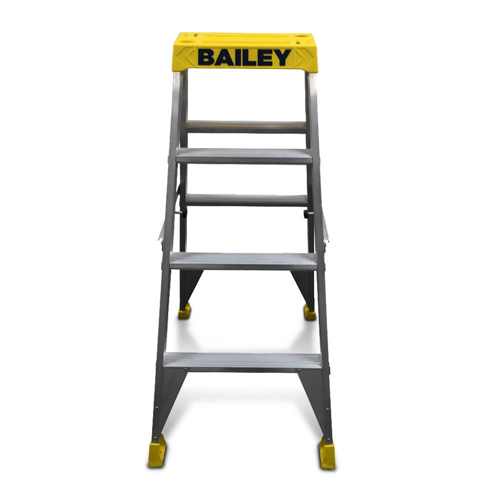 Scară BAILEY Step 4 Pro, cu două fețe, aluminiu, cort mare, 1,2 m, 150 kg, FS13967