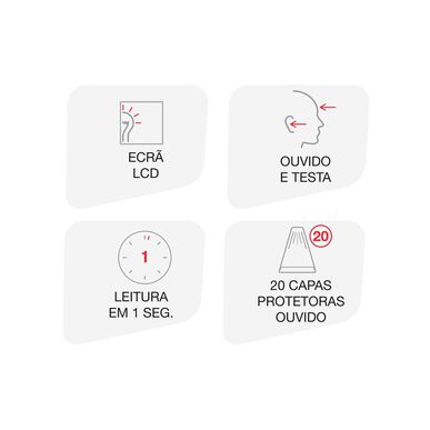 Mx Health 2-in-1 digitaalinen lämpömittari korvalle ja otsalle, elektroninen lämpömittari infrapuna-anturilla, 1 kpl.