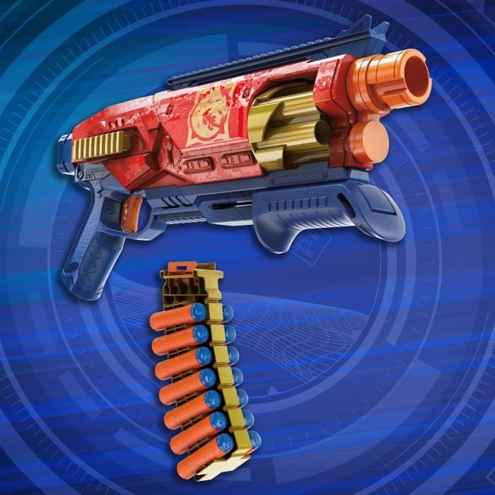 Nerf Loadout Shadowspeed Recon, blaster avec rangement pour les 14 fléchettes Nerf N1 incluses, barillet rotatif à 6 fléchettes, jou