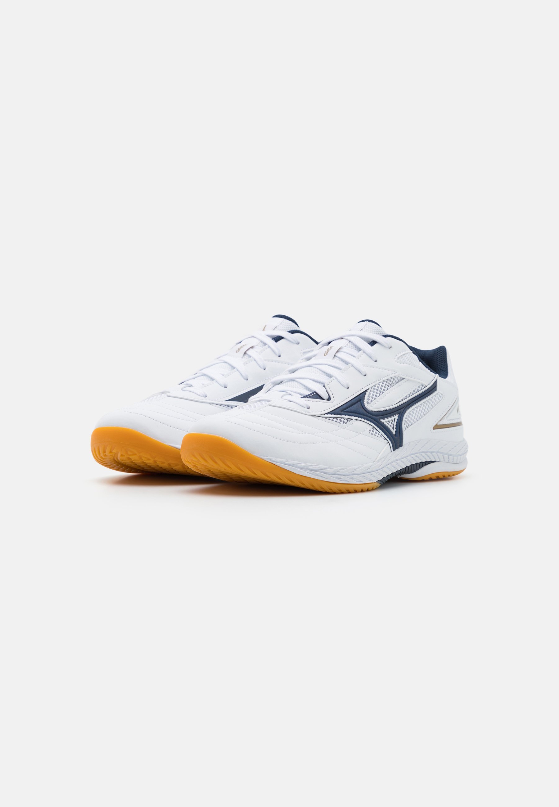 Mizuno WAVE DRIVE 9 TAFELTENNIS - Tennisschoenen voor diverse ondergronden - wit/blauw/goud