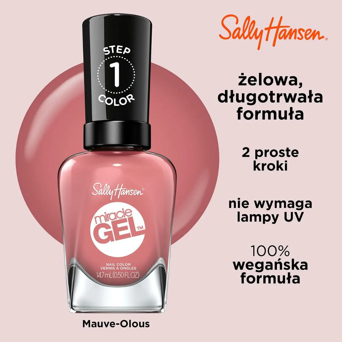 Sally Hansen Miracle Gel Lakier do paznokci,