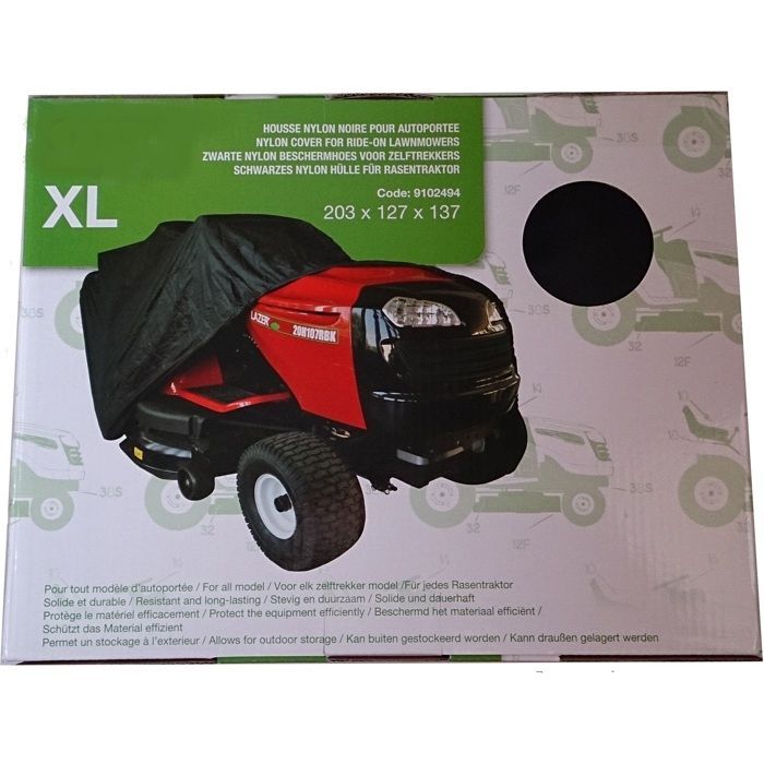 Lawn tractor cover with grass catcher