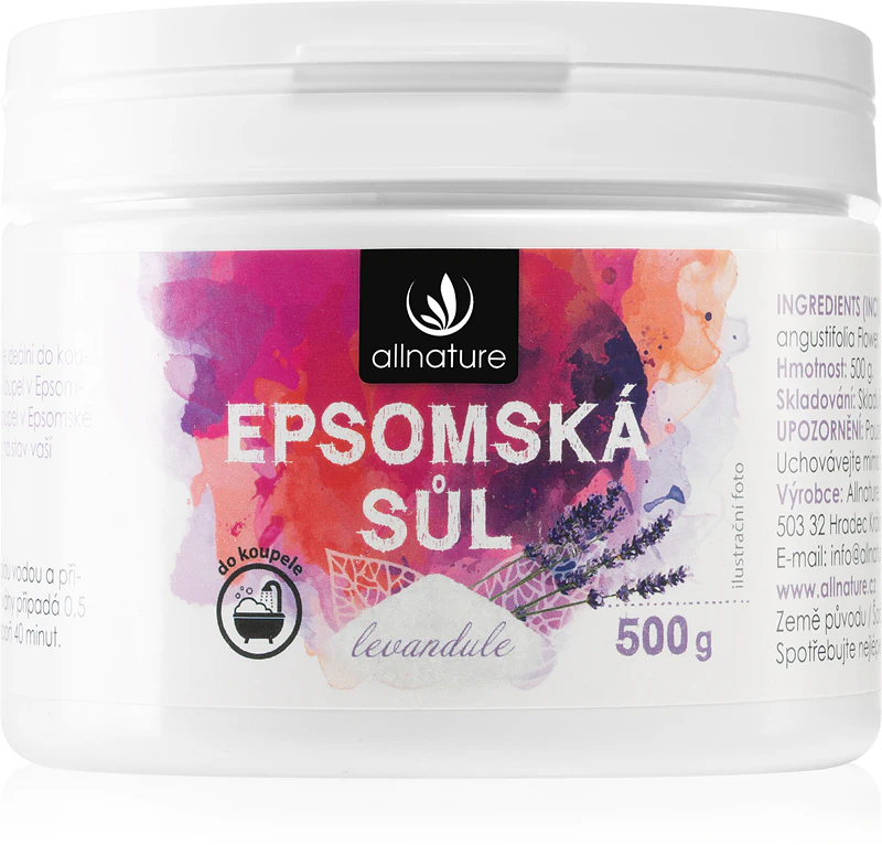 Allnature Epsom-suola Laventeli-kylpysuola