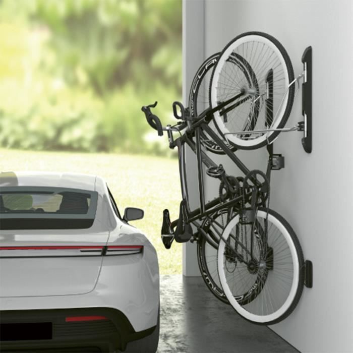 Soporte de pared para bicicletas - MACLEAN - MC-471 - 35 kg máx. - Acero - Negro