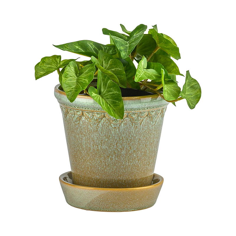 Bloempot ø 14,7 x 13,5 cm met kom
