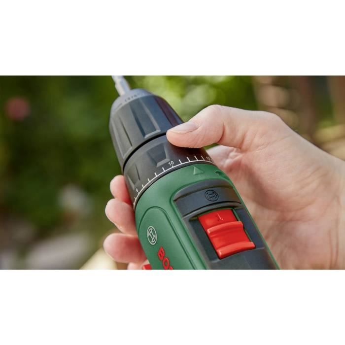 Bosch EasyDrill 18V 40 Cordless Drill Driver + 2 x 18V 1.5Ah Batteries + Systembox with 241 Accessories + Charger AL1810CV 06039D8007