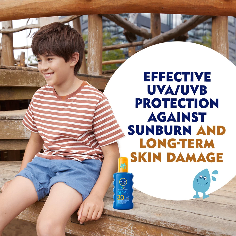 Spray solar Protect & Moisture pentru copii SPF30 200 ml - NIVEA