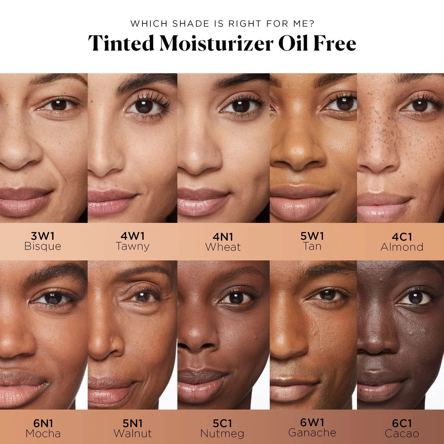 Fondotinta Tinted Moisturizer Oil Free SPF20 - Fondotinta crema, Crema viso colorata antimperfezioni