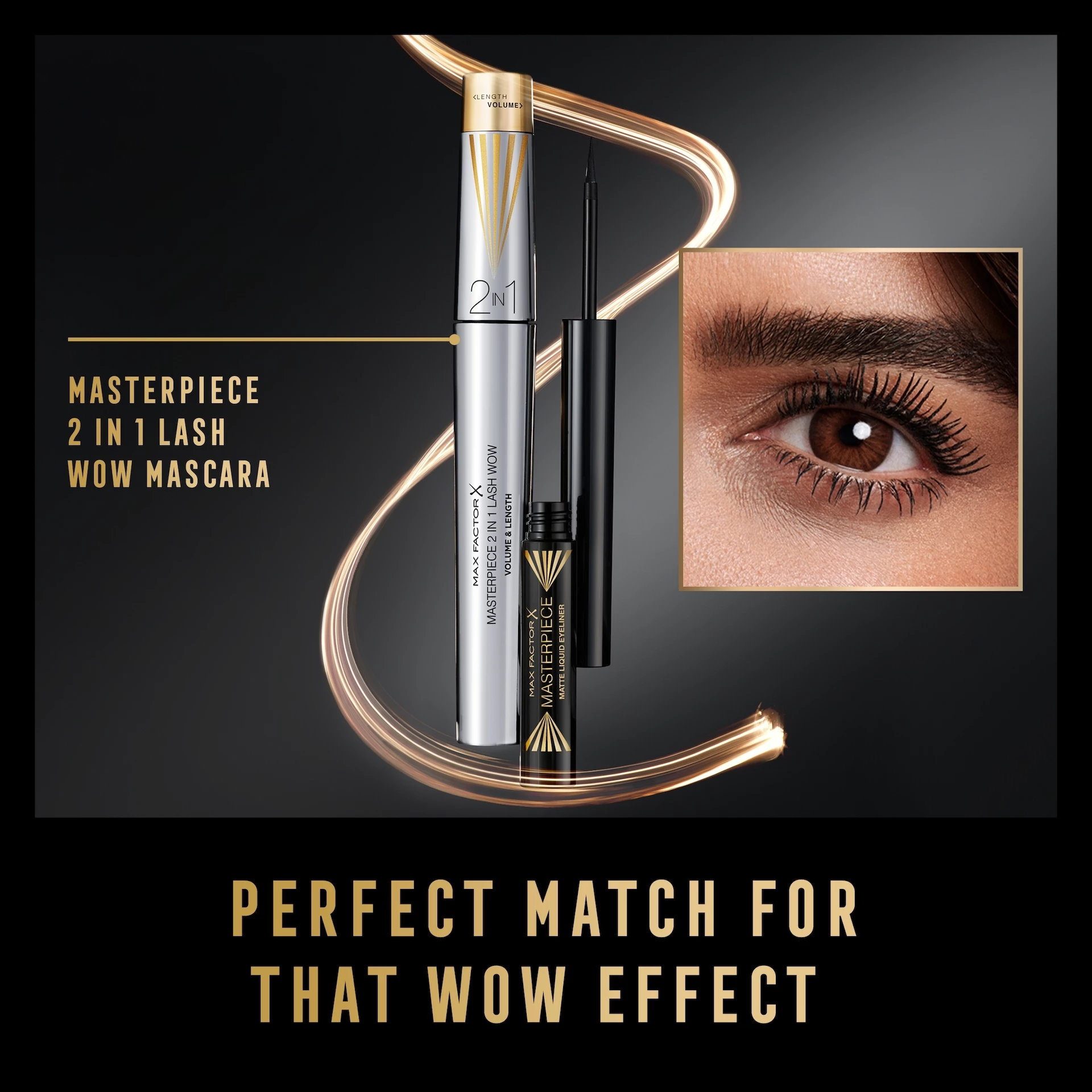 Masterpiece Matte tekući tuš za oči crni - Max Factor