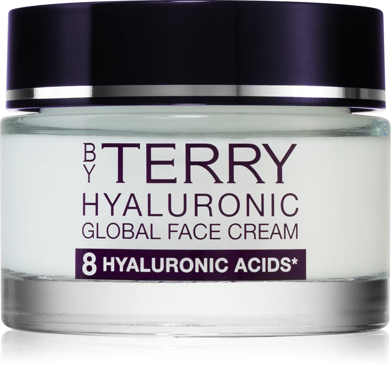 Hyaluronic Global Face Cream od spoločnosti Terry, intenzívne hydratačný krém pre všetky typy pleti s kyselinou hyalurónovou.