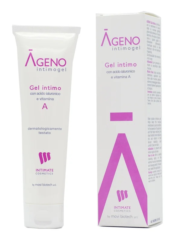 Gel lubricante íntimo Ageno 100 ml. Ácido hialurónico y vitaminas.