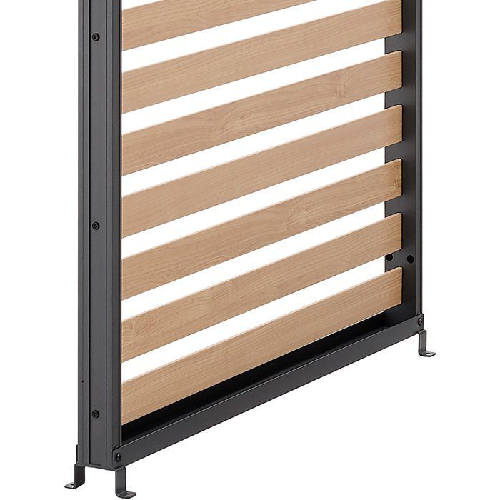 Lamas de aluminio para pérgolas - GAYA - Compatibles con PERGOLAGAYA - Gris y natural - 229 x 93 cm