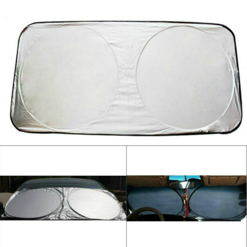 150 x 70 cm Auto-Sonnenschutzfolie für Front- und Heckscheibe, Windschutzscheiben-Visier, UV-Schutz, Reflektor, hochwertige Auto-Styling-Qualität