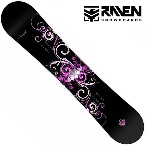 RAVEN Natural Snowboard - Volwassenen - Zachte, medium flex, full rocker - reverse camber - True twin