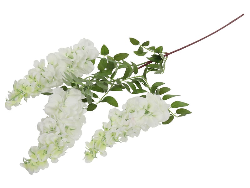 Gałązka glicynii 105 cm biała