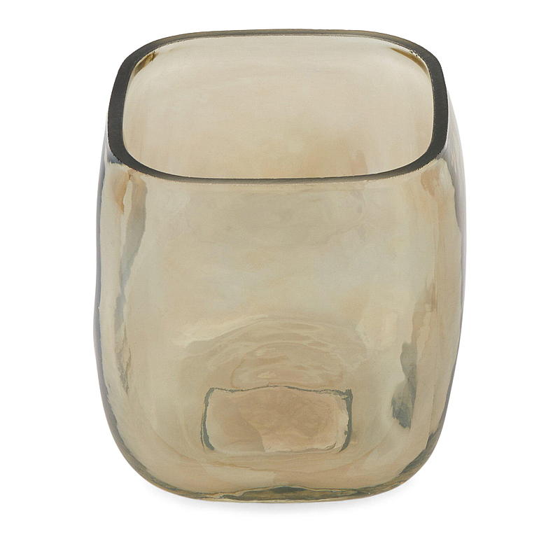 Hjem Vase/lysholder Wave 11,5x12 cm glas