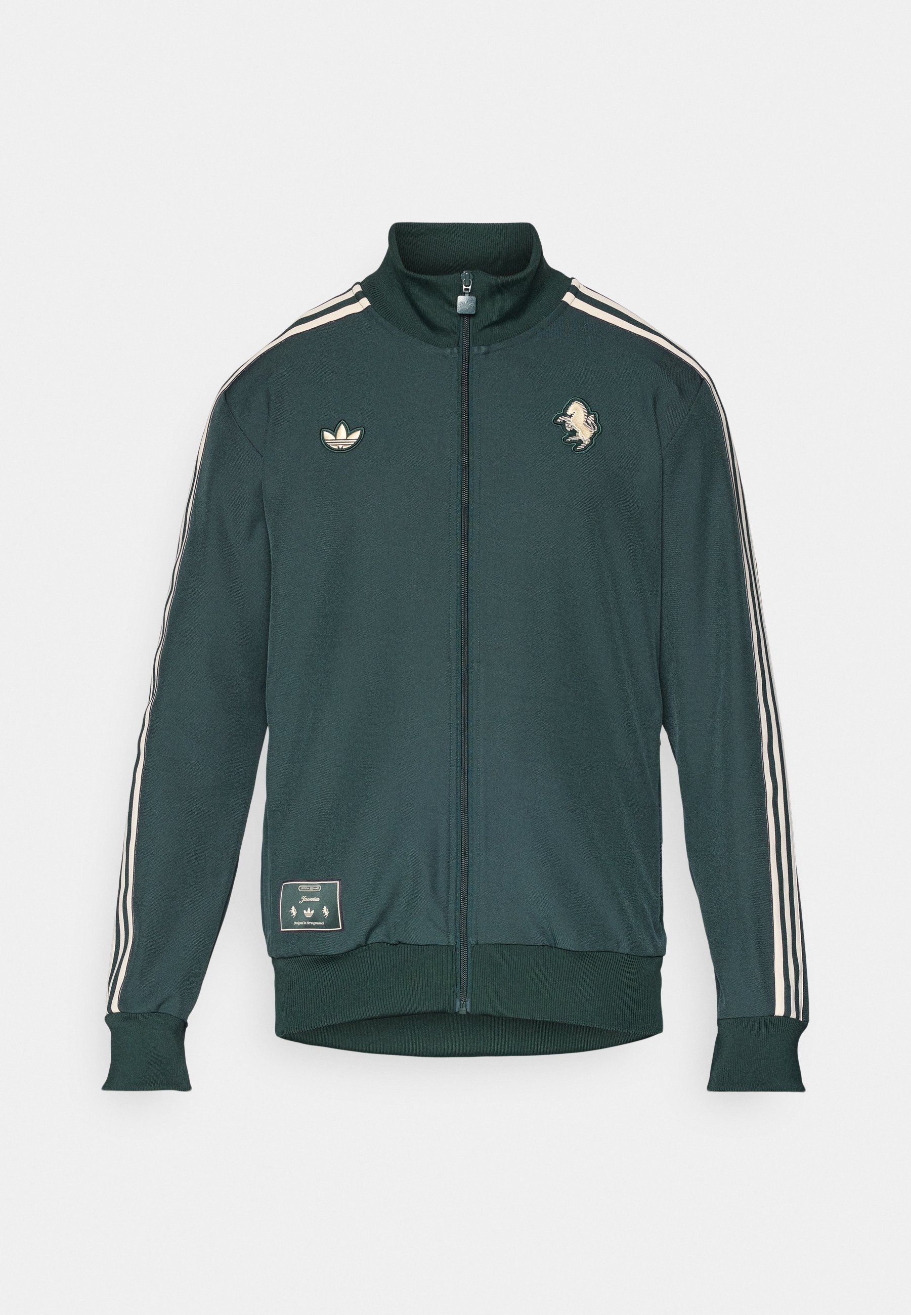 Felpa con zip adidas Originals JUVENTUS ICON TRACK TOP - verde ombra