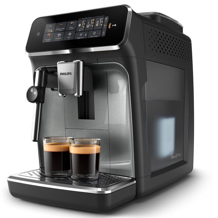 Philips EP3329/70 volautomatische espressomachine, matzwart, 3300-serie met melkschuimer