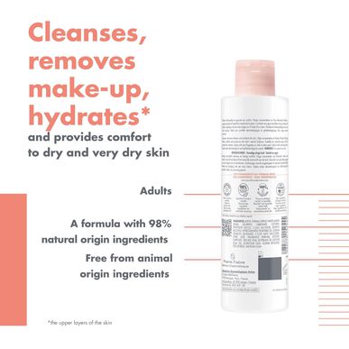 „Avène Milk Cleanser“ makiažo valiklis sausai ir jautriai odai, 200 ml