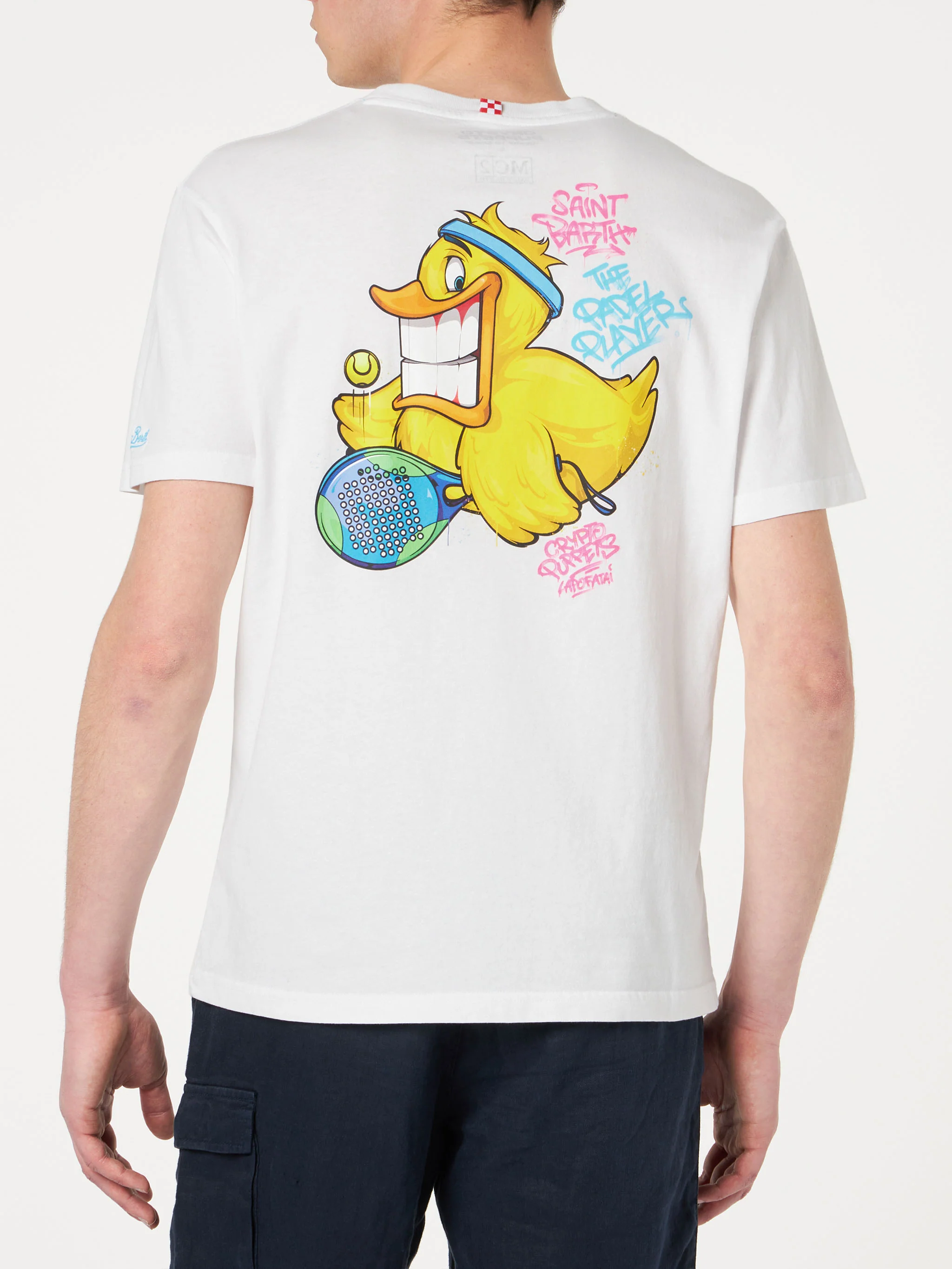 T-shirt da uomo con stampa papera Crypto | CRYPTO PUPPETS® EDIZIONE SP