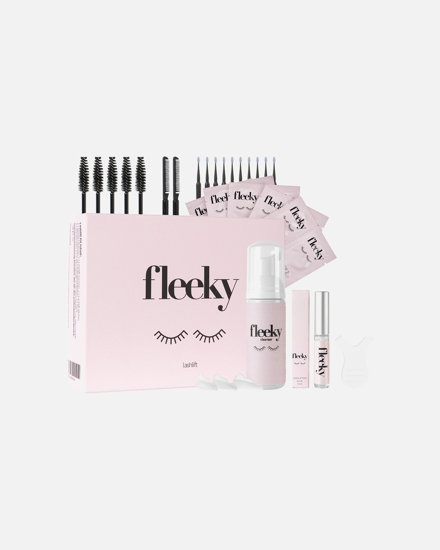 „Fleeky Lash Shaper“ blakstienų pakėlimo rinkinys „Maxi“ – ilgalaikis blakstienų pakėlimo efektas trumpoms ir ilgoms blakstienoms – 1 vnt.