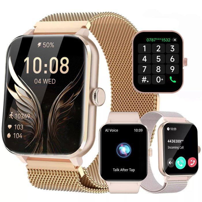 Blackview Women's Smartwatch with Call Display, 1.85
