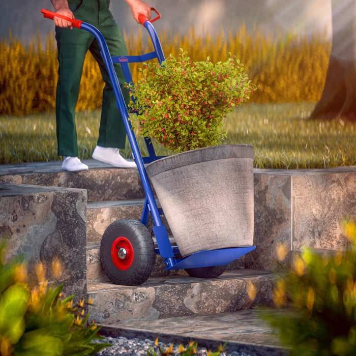Carrello a mano pieghevole GARDEBRUK®, portata massima 200 kg, pneumatici, carrello di trasporto, carrello manuale per traslochi, carrello a mano pieghevole