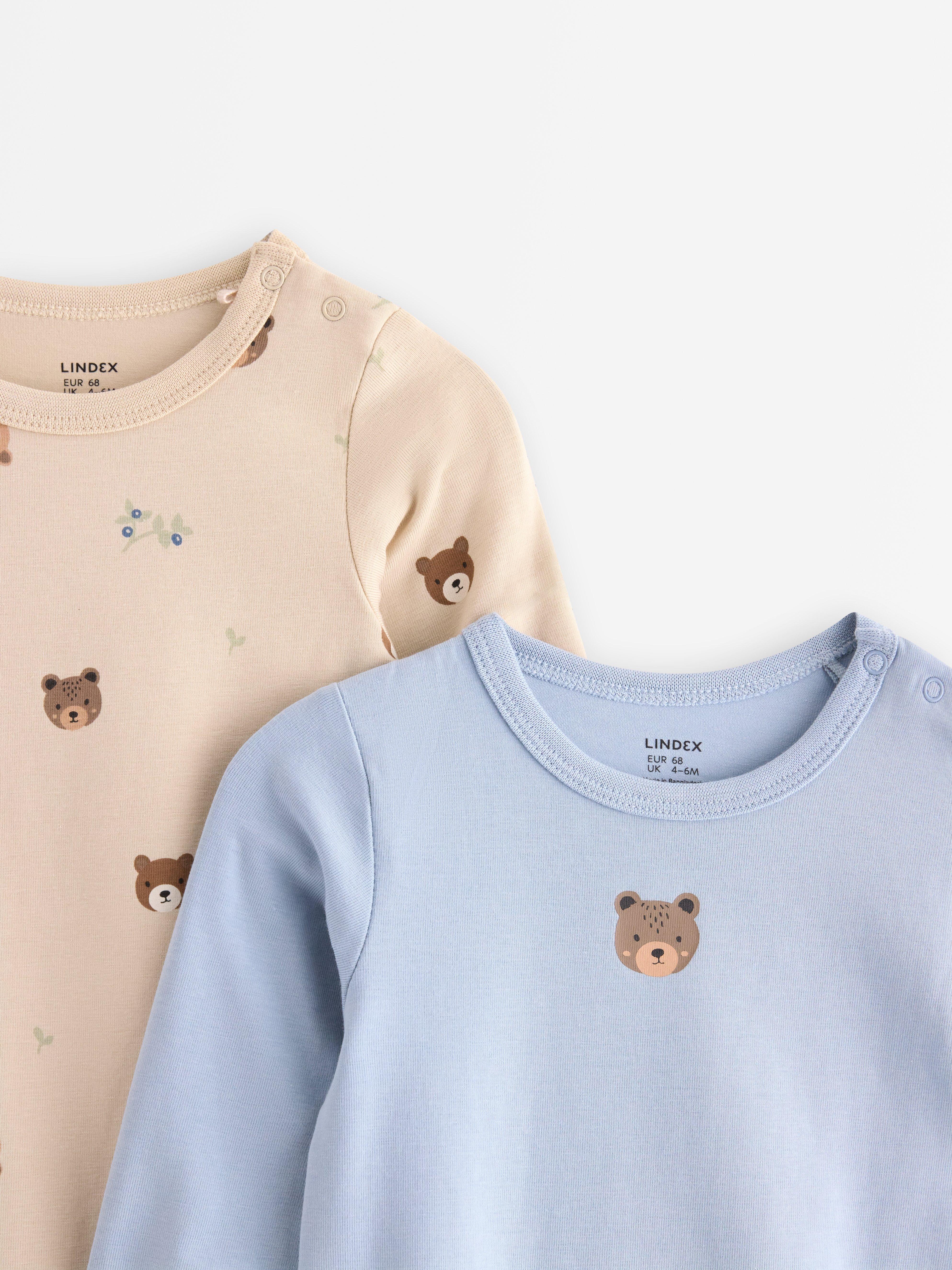 Conjunto com 2 unidades de body Light Dusty Blue