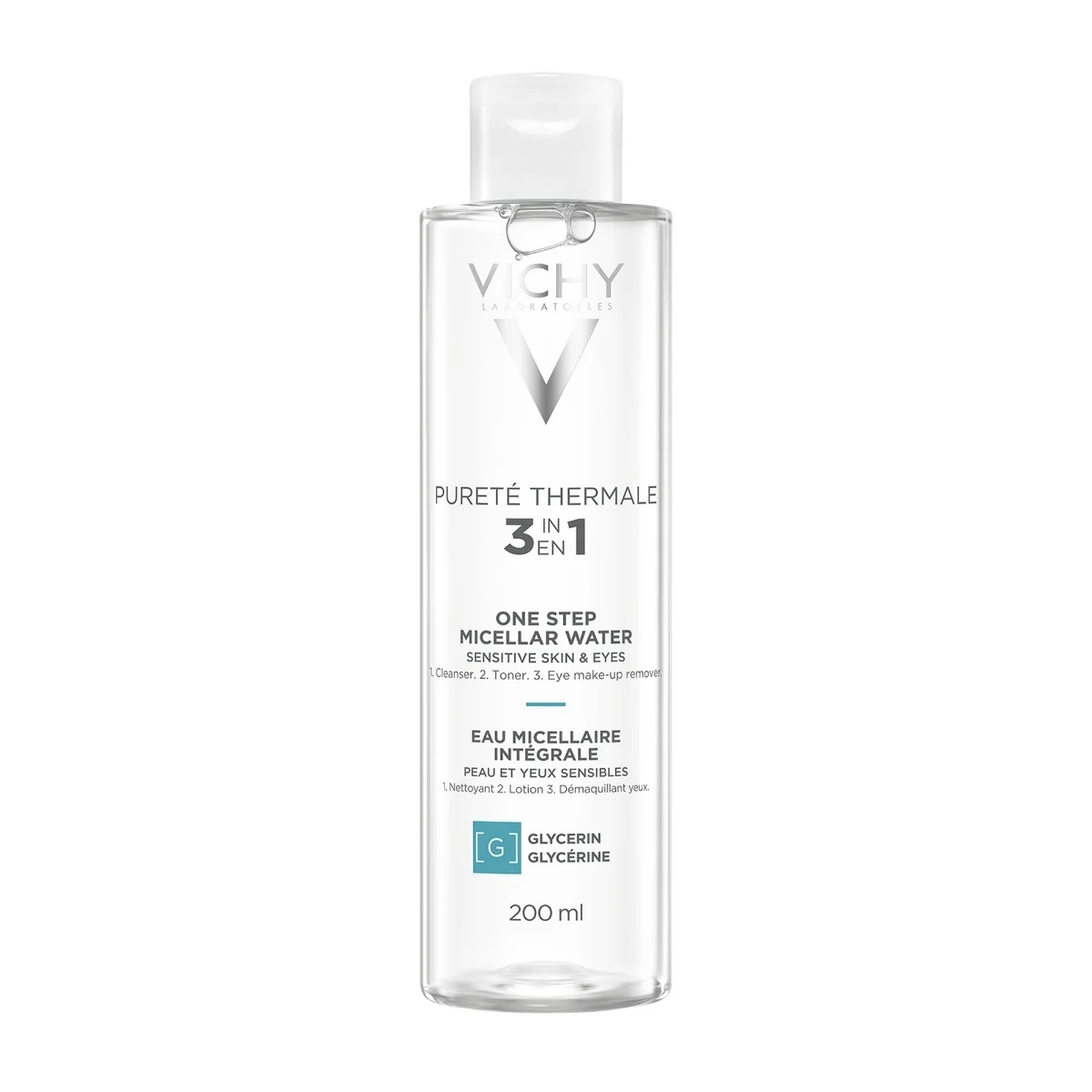 VICHY Vichy Purete Thermale micelarna voda S200 ml odstranjevalec ličil za občutljivo kožo