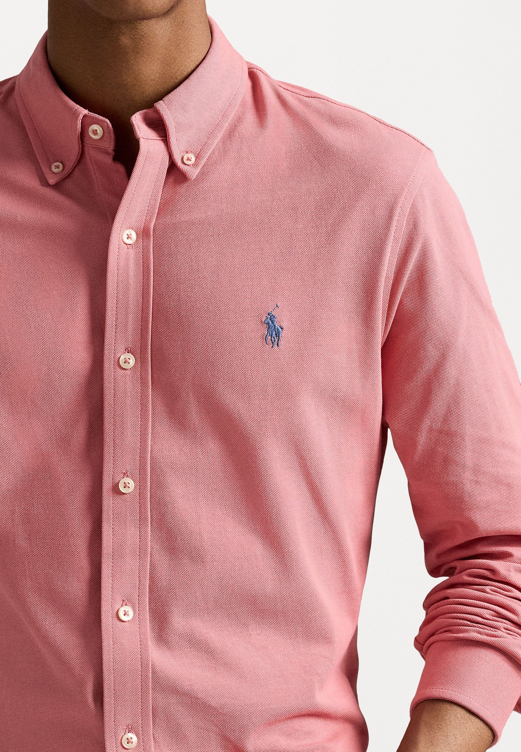 Polo Ralph Lauren FEDERWEICHES MESH-SHIRT - Hemd - Wüstenrose