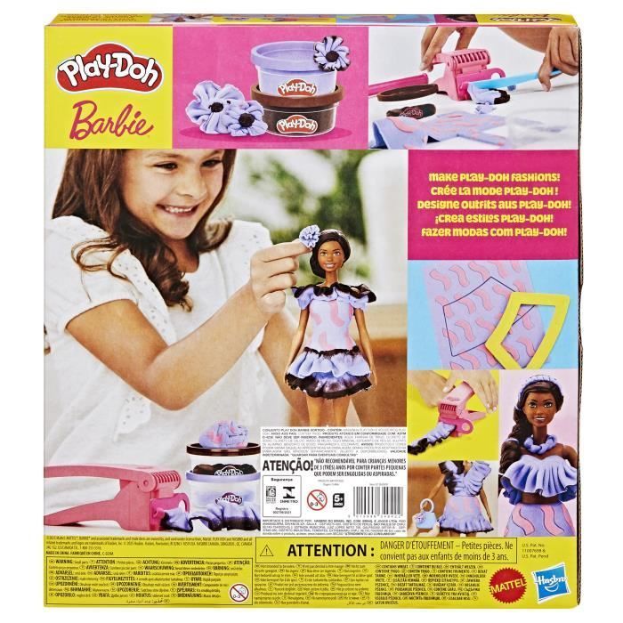 Play-Doh Barbie Style fashionista, coffret de pâte à modeler