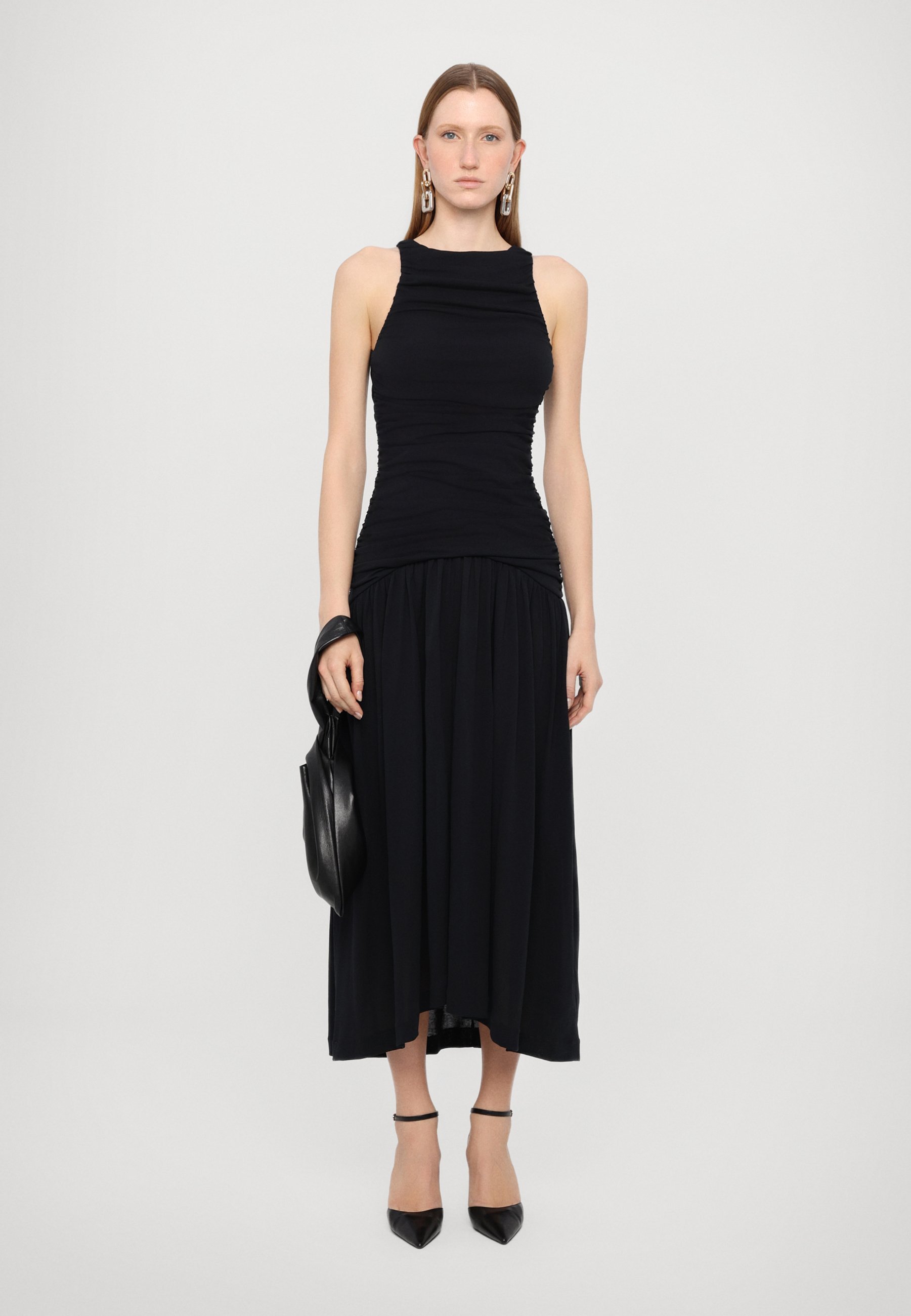 Robe maxi BITE Studios EVIDENTE SHOULDER - Noire