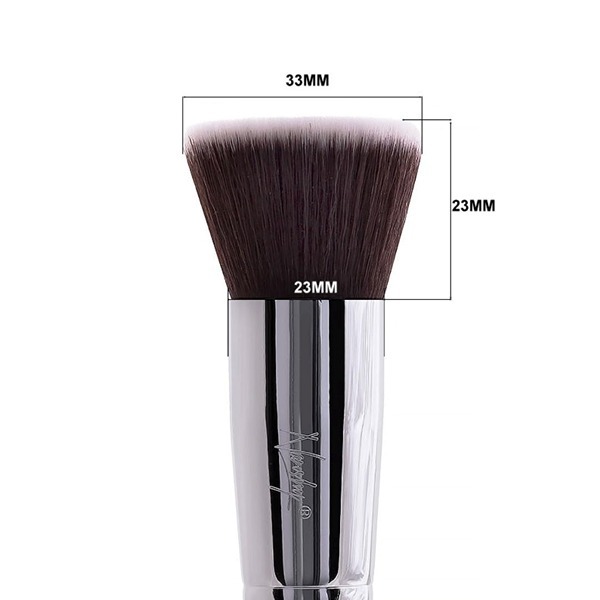 Nanshy Flawless Flat Top Kabuki Foundation Brush (Zwart)