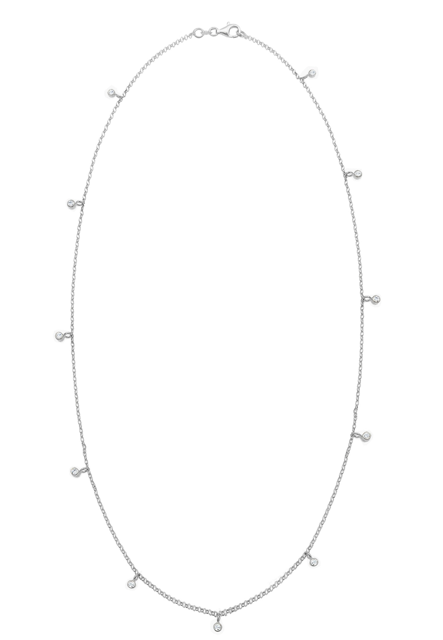 Elli Femmes Solitaire avec cristaux en argent sterling 925