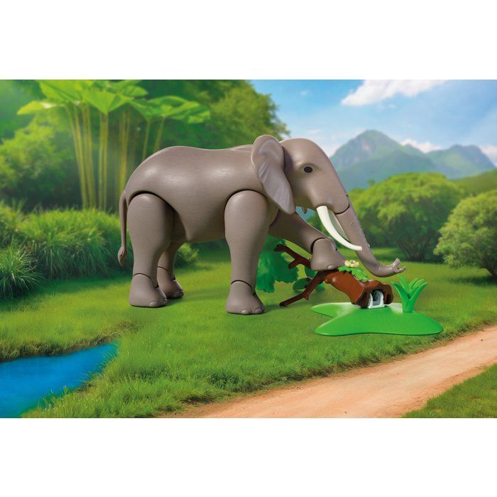 Playmobil 72068 Eléphants et soigneur animalier, My Life, Le Zoo, Promo pack, 43 pièces, Dès 4 ans
