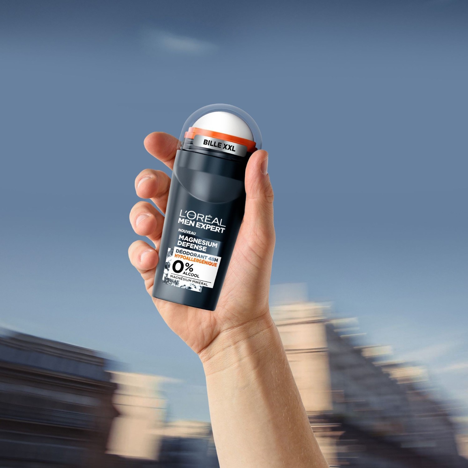 L’Oréal Paris Men Expert Magnesium Defense Déodorant Bille 48h Hypoallergénique 0%