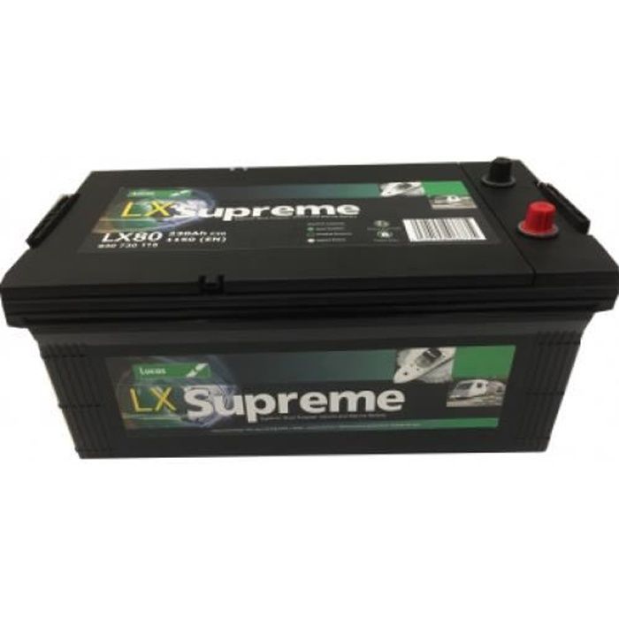 Batterie Marine Camping-cars Lucas M16G / C LX80 12V 230Ah / 1150A