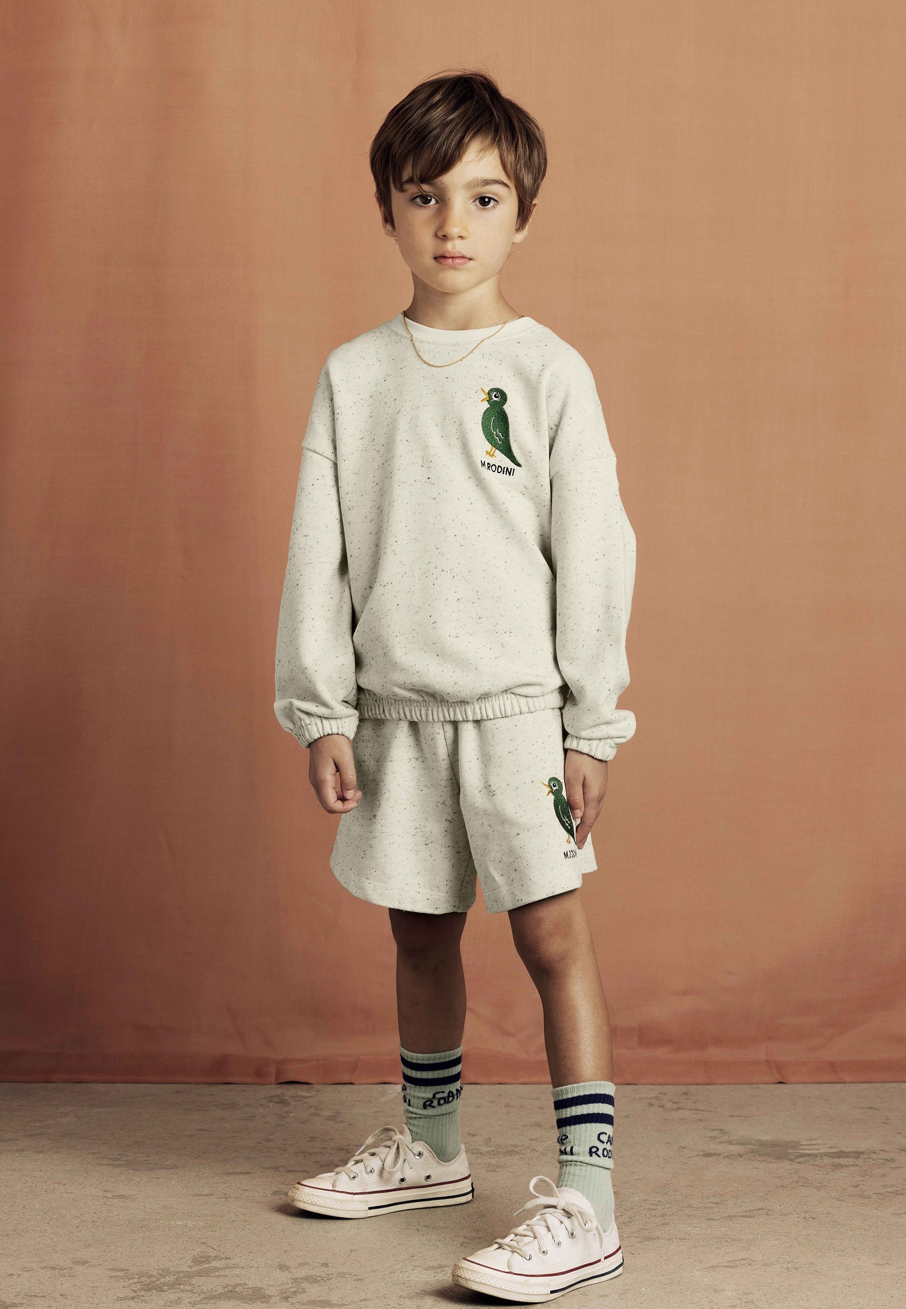 Mini Rodini BIRD UNISEX - Sweatshirt - gebroken wit