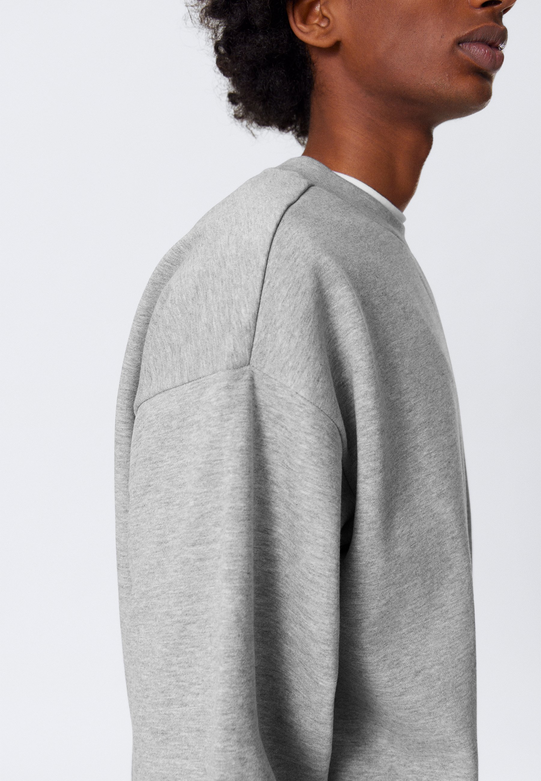 Weekday LOOSE - Sweatshirt - grijs gemêleerd