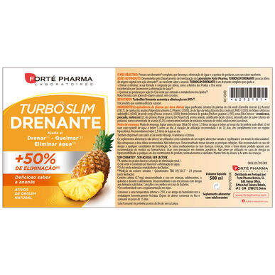 Forté Pharma Tyhjentävä ananas Turboslim 500 ml 500 ml