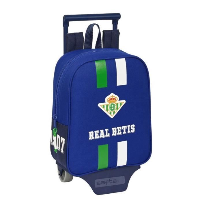 Real Betis Balompié Blue Wheeled Schoolbag (22 x 27 x 10 cm)
