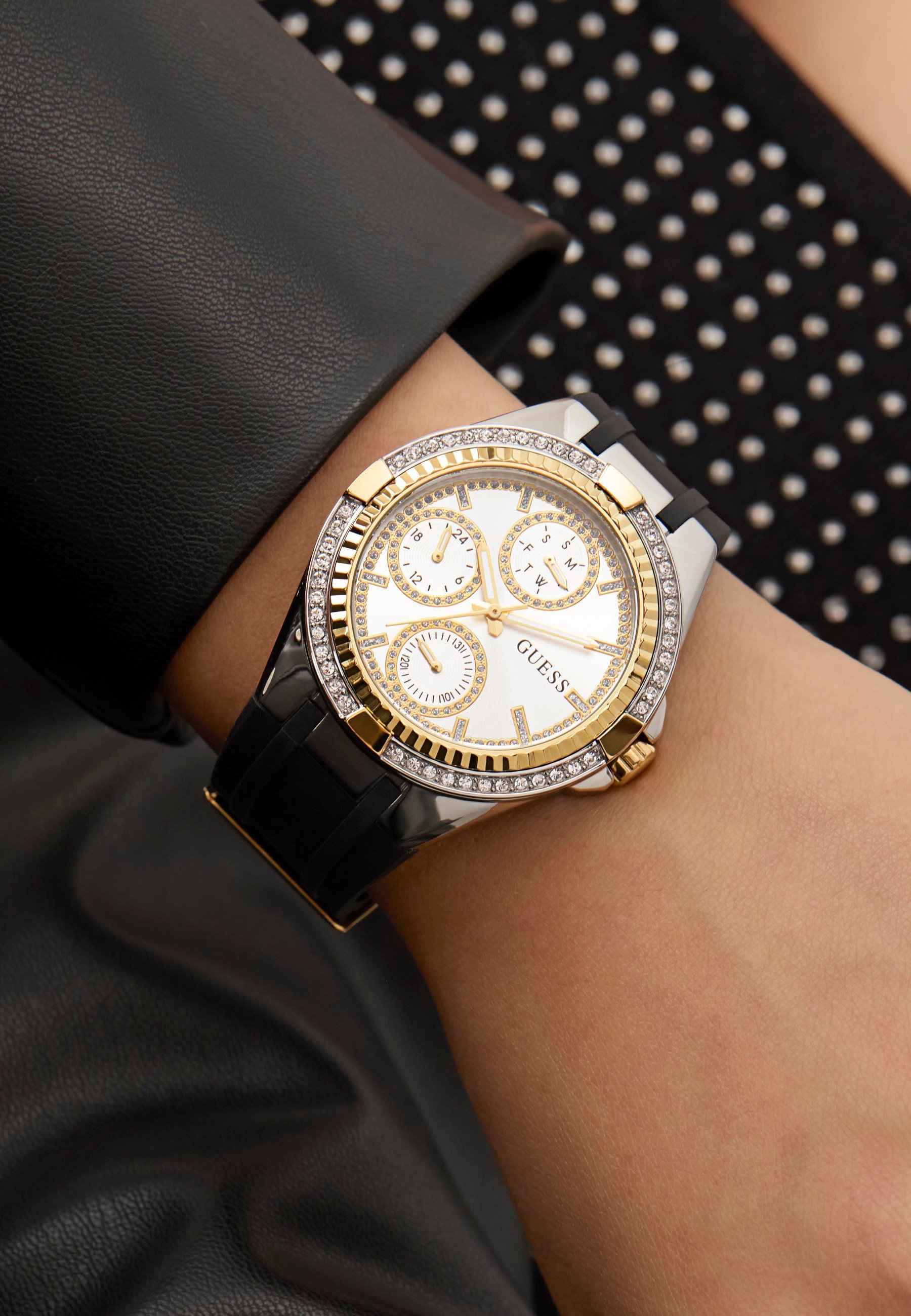 Guess SAVVY - Chronograafhorloge - zwart