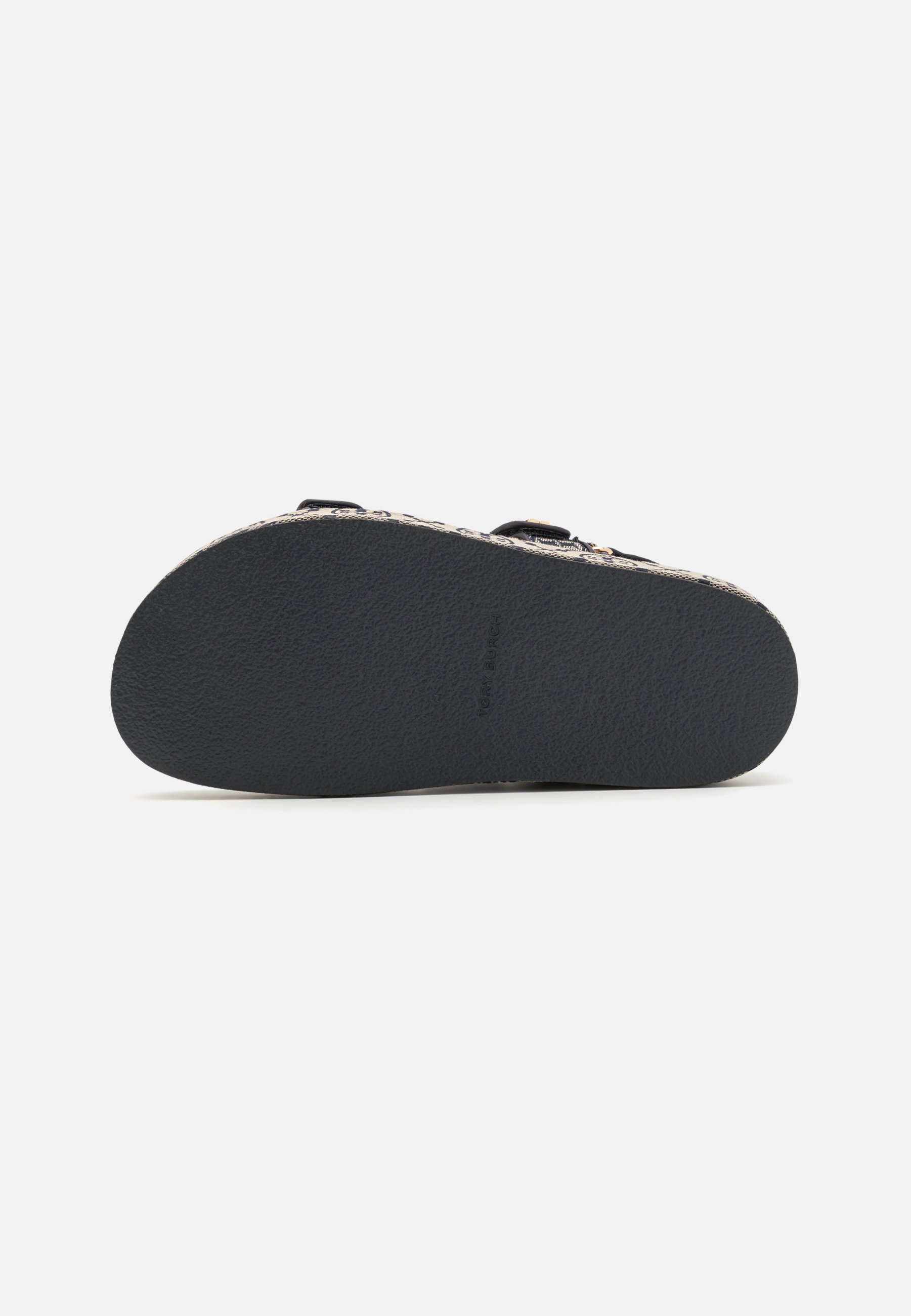 Tory Burch MONOGRAM KIRA SPORT - Korkeakorkoiset sandaalit - navy/blue
