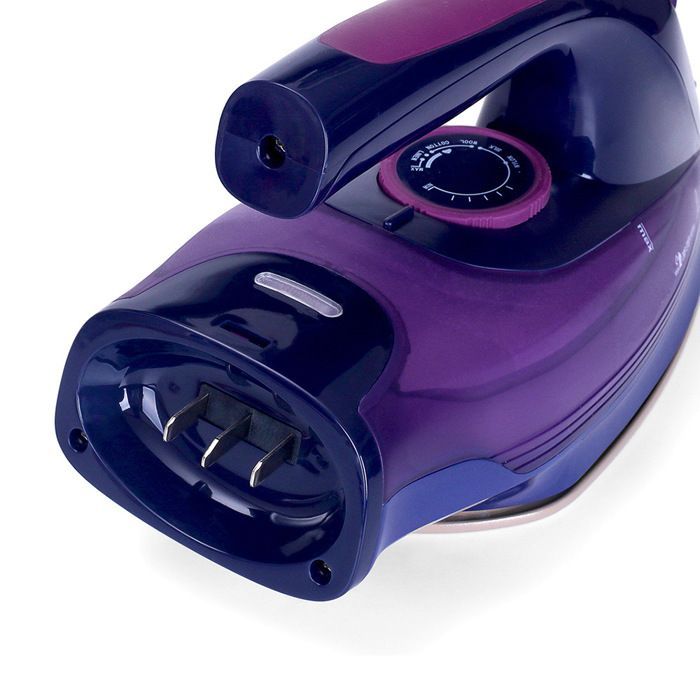 Fer à vapeur à chargement sans fil 2400W à 5 vitesses avec semelle en céramique à réglage