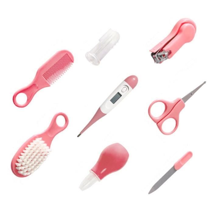 Kit de Higiene e Cuidados para Bebês: Inclui cortador de unhas e escova para bebês.